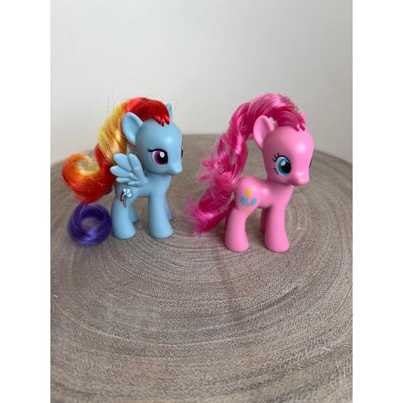 My Little Pony Rainbow Dash and Pinkie Pie Figure 3” 2010 - Picture 6 of 7